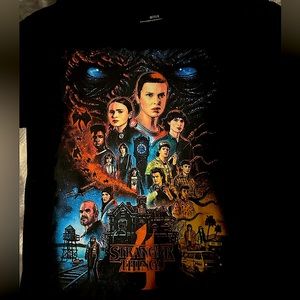 Netflix’s Original Stranger Things T-Shirt. Medium Size. Black/Design on front